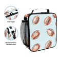 thumbnail image 2 of Haosy Rugby Ball Reusable Lunch Box Men/Women Insulated Lunch Bag for School Picnic Travel, 2 of 6