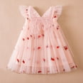 thumbnail image 6 of Taybagh Girl Dresses Flutter Sleeve Birthday Dress with Polka Dot Print Sleeveless Infant Girl Clothes, 6 of 7