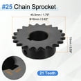 thumbnail image 2 of 2Pack #25 Chain Roller Sprocket 16mm Bore 1/4" Pitch 21 Tooth Keyway 5 x 2.3mm, 2 of 6