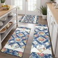 thumbnail image 2 of Pioneer Flower Floral Print Pattern Kitchen Rugs Sets Of 3,Kitchen Runner Rugs Non Skid Washable,Decorative Kitchen Floor Mats for Kitchen,Sink,Laundry,17"x30"+ 17"x47" + 17"x59", 2 of 6