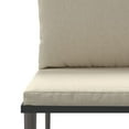 thumbnail image 2 of vidaXL Garden Middle Sofas with Cushions 2 pcs Grey Poly Rattan, 2 of 4