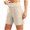 Khaki, variant on LEKWK Bermuda Shorts for Women High Waisted Casual Long Shorts Stretchy Solid Wide Leg Yoga Shorts with Pockets Summer Workout Daily Wear