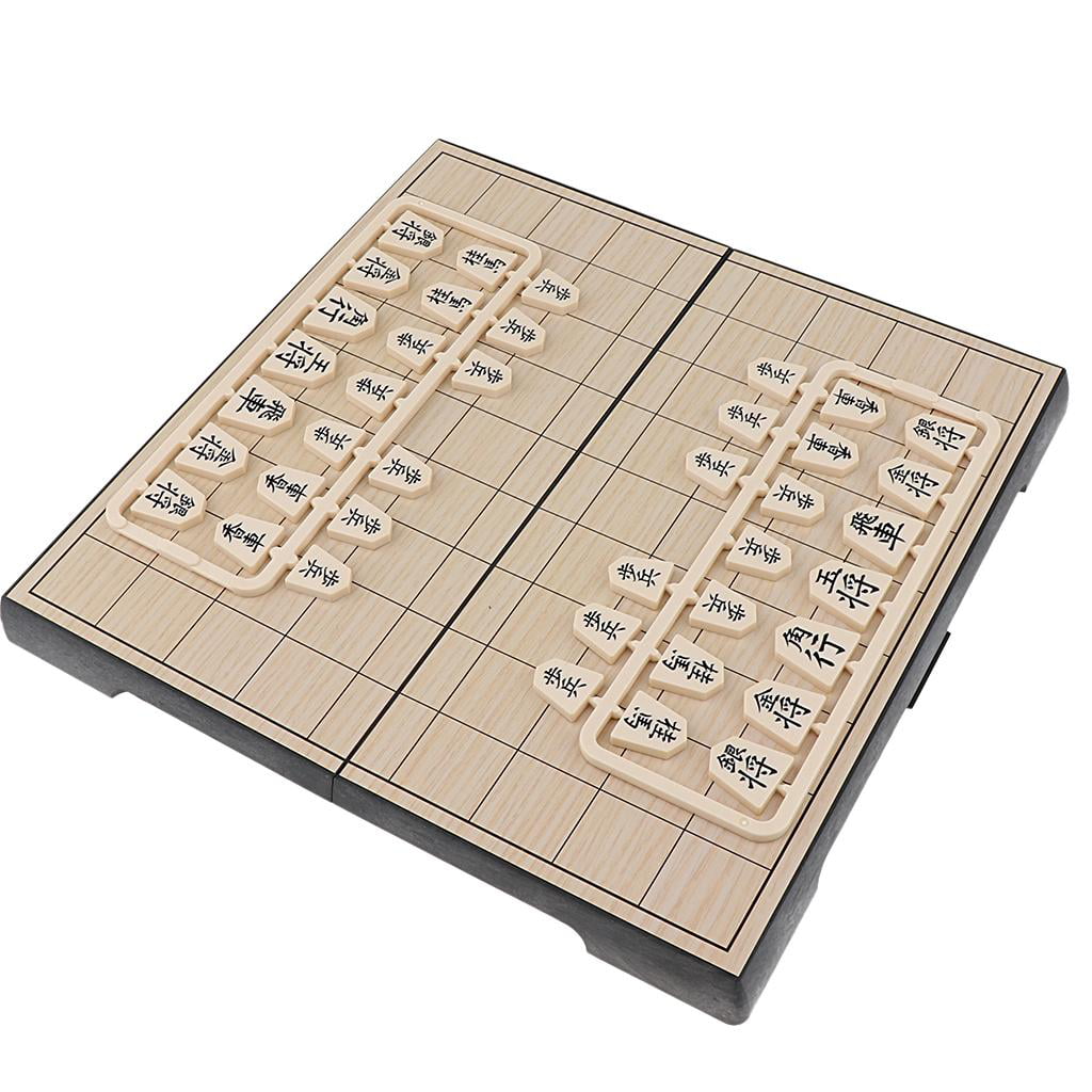 Pieces with Magnetic Board Details about   Folding Shogi Japanese Chess Set 24x24cm 