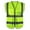 Mint Green, variant on QIPOPIQ Reflective High Visibility Safety Vest for Men Women with Pockets Zipper Front