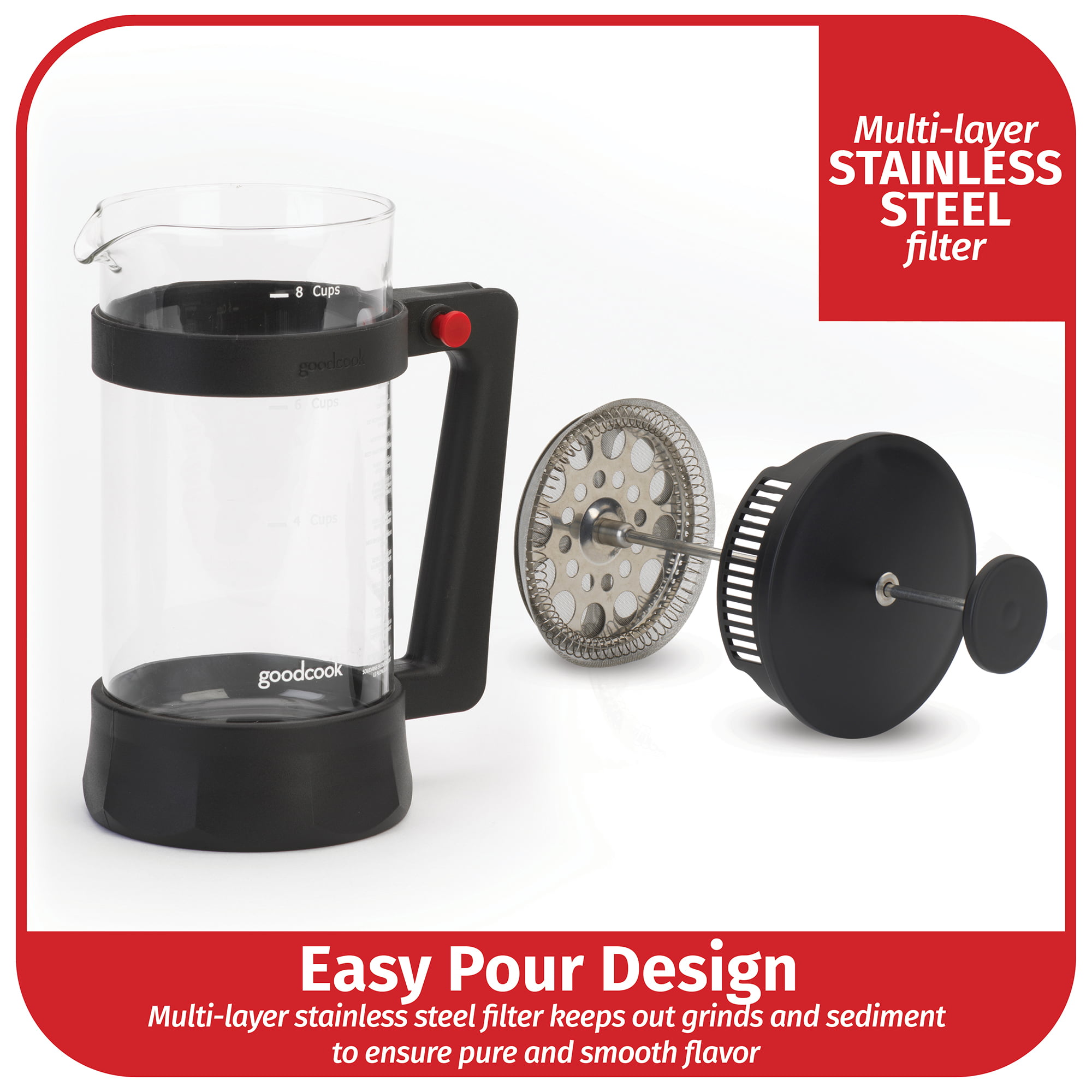 12-Cup Stainless Steel Coffee Press - GoodCook