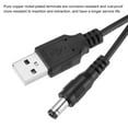 thumbnail image 3 of Cable de alimentación USB a DC 2A 5V, cable de alimentación DC con conector 5.5mmx2.5mm (3.3ft, Negro), 3 of 6
