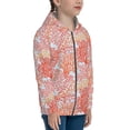 thumbnail image 5 of Pofeuu Corals Print Teenage Zipper Hoodie Sweatshirts Hooded Casual Jackets With Pocket For Boys Girls-Small, 5 of 6