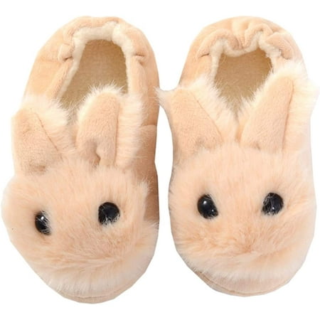 

Toddler Boys Girls Soft Plush Slippers Cartoon Cute Animal Warm House Shoes
