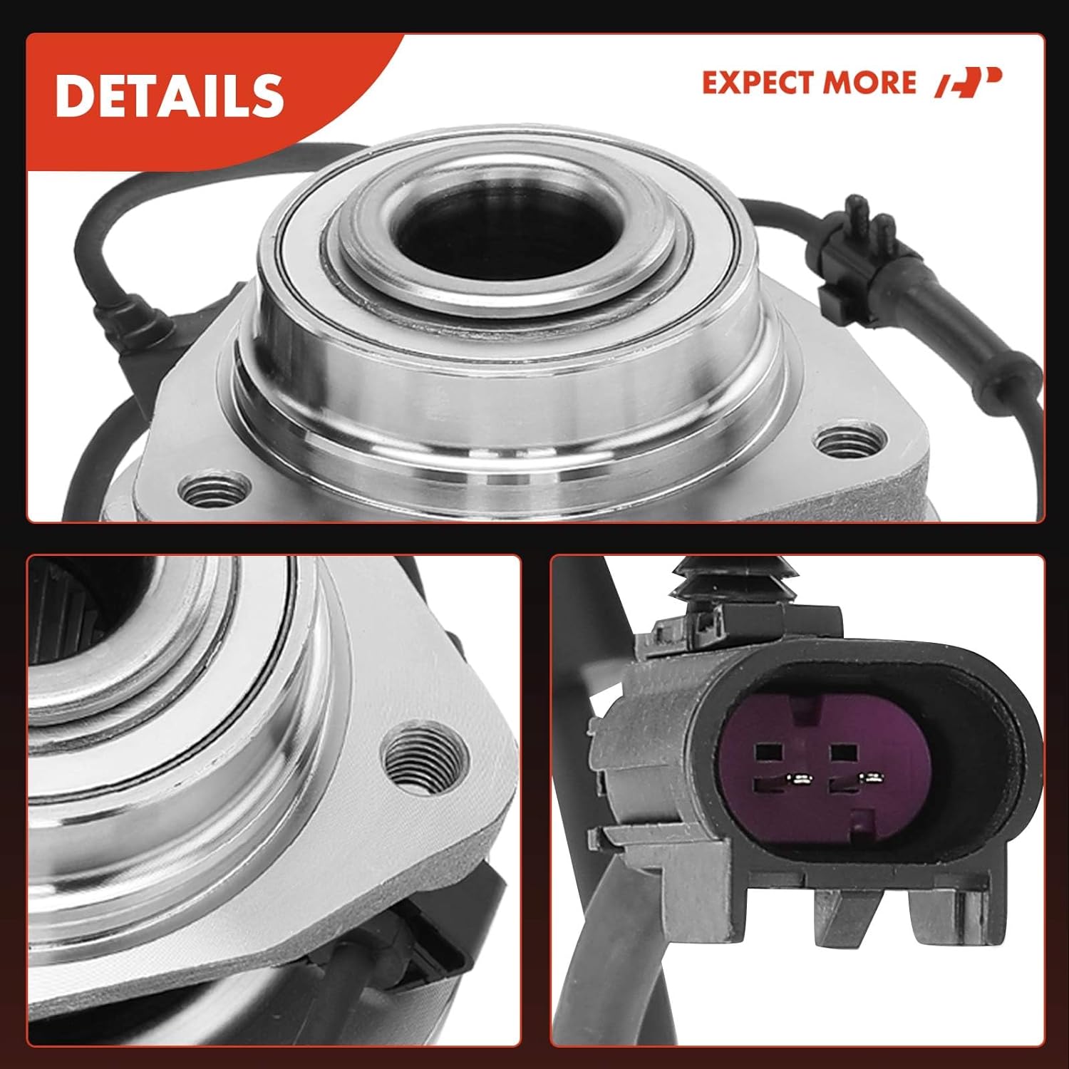 WWD Front Wheel Hub & Bearing Assembly 513188 – Fits Chevy Trailblazer, GMC Envoy, Buick Rainier, Saab 9-7X & More