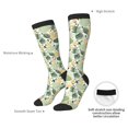 thumbnail image 6 of Fotbe Hawaiian Style print Women's Men's Novelty Crew Socks Cotton Socks Knee High Socks for Walking,Running,Nurses,Pregnancy, 6 of 8
