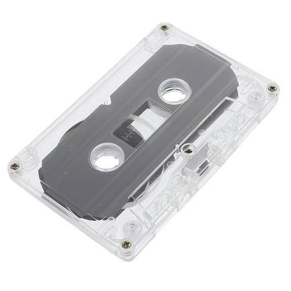 NICEXMAS Empty Cassette Tape for DIY and Audio Recording with Clear Protective Case