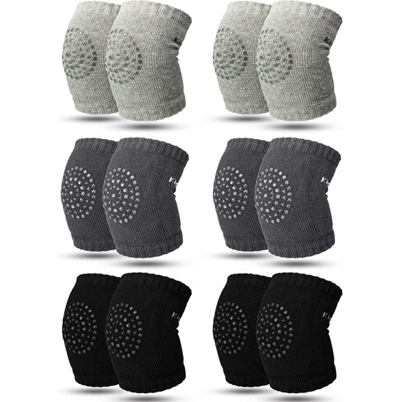 Babies' Leg Warmers, Anti-Slip, Toddler Knee Pads, 6 Pair Set