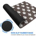 thumbnail image 6 of Long Mouse Pads for Desk,Brown Halloween Ghost Pattern Desk Mats on Top Of Desks, Desk Mouse Pad Extra Large with 3mm Non-Slip Base and Stitched Edge for Gaming,Office,Work,Home 31.5"x15.7", 6 of 6