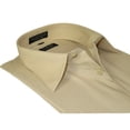thumbnail image 4 of Men's Milani dress shirt soft cotton Blend easy wash business Long sleeves Tan, 4 of 4