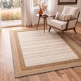 thumbnail image 4 of KUETH 2x7 Machine Washable Neutral Modern Runner Rug, Soft Low Pile Non Slip Backing Rug Runner, Natural Beige Rug for Hallway Kitchen Bedroom, 4 of 5