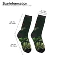 thumbnail image 2 of Goofa Palm Leaves And Exotic Birds Pattern Children's Crew Socks, Kids' Daily Wear and Sports Socks, Breathable Socks, Sports Socks, Moisture-Wicking Socks for Children, 2 of 6