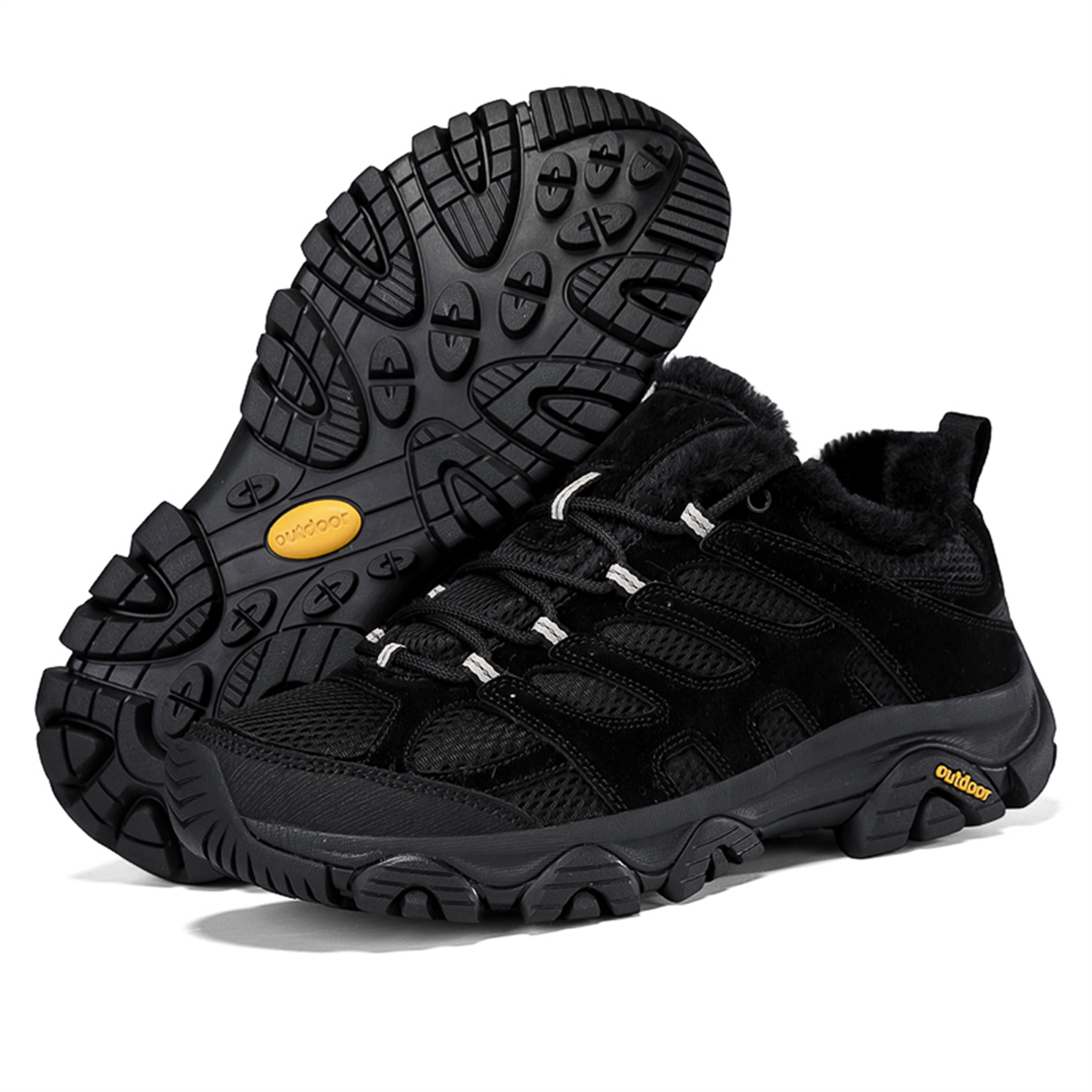 YOURDIARY Womens Mens Winter Hiking Shoes Comfortable Warm Walking Shoes