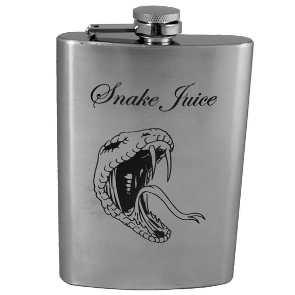 8oz Snake Juice Flask L1
