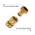 thumbnail image 3 of Hose Quick Connector, Garden Hose Adapter 2PCS Male And Female  For Faucet, 3 of 8