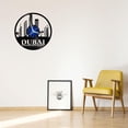thumbnail image 3 of Dubai Cityscape 12 Inch Vinyl Record Wall Clock - Silent, Creative, and Unique Clock for Living Room, Entryway, or Bedroom Decor - Perfect Gift Idea(12 inchs B without LED), 3 of 6