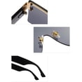 thumbnail image 4 of Lunettes de Soleil Mode Sans Monture pour Hommes et Femmes, Mode de Rue, Vacances, Protection Solaire (Couleur : g, Taille : Medium), 4 of 4