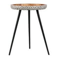 thumbnail image 3 of East at Main Jada Geometric Bone Inlay Round End Table, Black, 3 of 6