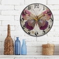 thumbnail image 3 of WOBOGO Dreamy Butterfly Acrylic Wall Clock Battery Operated 11.9in Silent No Tick Bedroom Living Room Office Classroom Decoration, 3 of 10