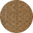thumbnail image 1 of Ahgly Company Indoor Round Solid Orange Modern Area Rugs, 4' Round, 1 of 4