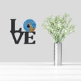 thumbnail image 2 of Blue Great Dane Metal Wall Artwork LOVE, 2 of 2