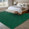 thumbnail image 4 of Large Area Rugs for Living Room Bedroom, Dark Green Plaid 8'x10' Rug Washable Carpet Runner Indoor Outdoor, Country Vintage Abstract Striped Lattice Non Slip Floor Mats Rug for Kitchen, Patio, 4 of 8