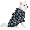 thumbnail image 3 of Junzan Gothic Skull Dog Hoodie Puppy Sweater Sweatshirt,Cold Weather Coat Pet Clothes for Dog Cat-Small, 3 of 9