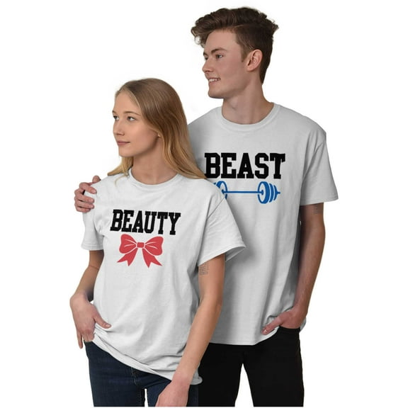 Couples Matching Set Cute Workout Women's Graphic T Shirt Tees Brisco Brands S