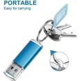 thumbnail image 3 of 2pack 64GB USB 3.0 Flash Drive High Speed 64G Thumb Drive Memory Stick Jump Drive 64G USB Drive Zip Drive for PC laptops, Tablets, TVs, car Audio(Blue, 3 of 5