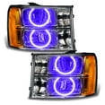thumbnail image 5 of Oracle 07-13 GMC Sierra Halo Headlights -Round Ring Design -UV/Purple, 5 of 6