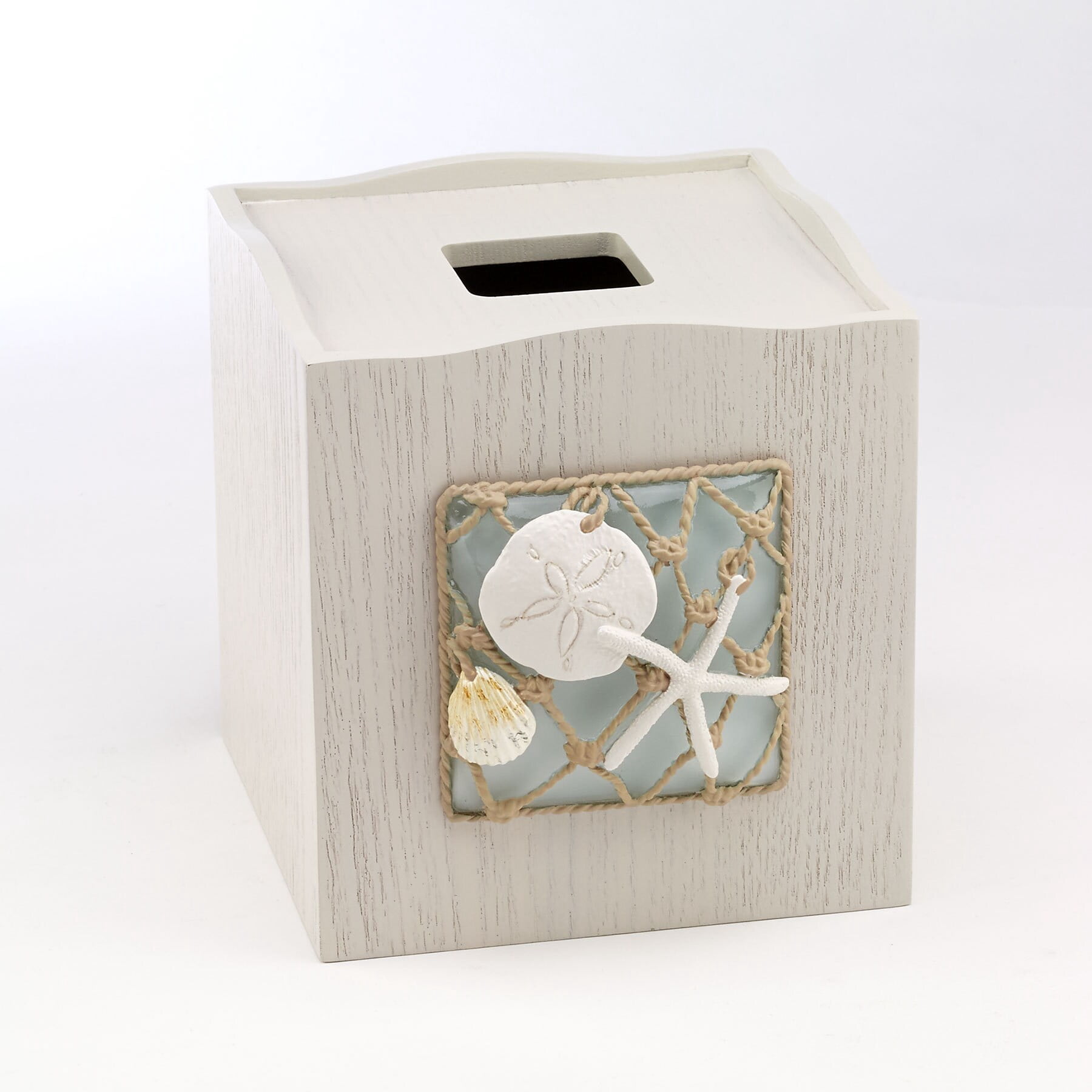 Avanti Linens Seaglass Tissue Cover - Beige
