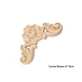 thumbnail image 2 of Advancent Calcomanía tallada en con flores, aplique decorativo, marco decorativo para puerta, pared, ventana, tallado en madera, Decoración del hogar 8*8cm, 2 of 6