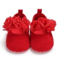thumbnail image 5 of Otqutp Little Kid Comfortable&nbsp;Sneakers Children Baby Casual Shoes Floor Sports Shoes Flat Soles Lightweight Soft Solid Color Hook Loop Flowers, 5 of 8