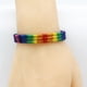 thumbnail image 3 of Pulsera de colores arcoíris hecha a mano, moderna, con cadena de cuerda, brazalete sencillo para hombre y mujer (colores mezclados uniformemente), 3 of 8