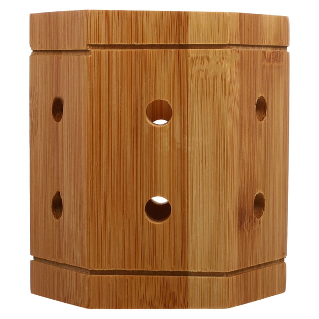 Soporte de madera para utensilios de cocina, organizador de cubiertos para espátula y cuchara.