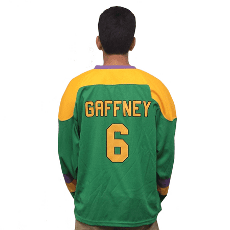 Julie The Cat Gaffney #6 Mighty Ducks Movie Hockey Jersey Goalie 90s