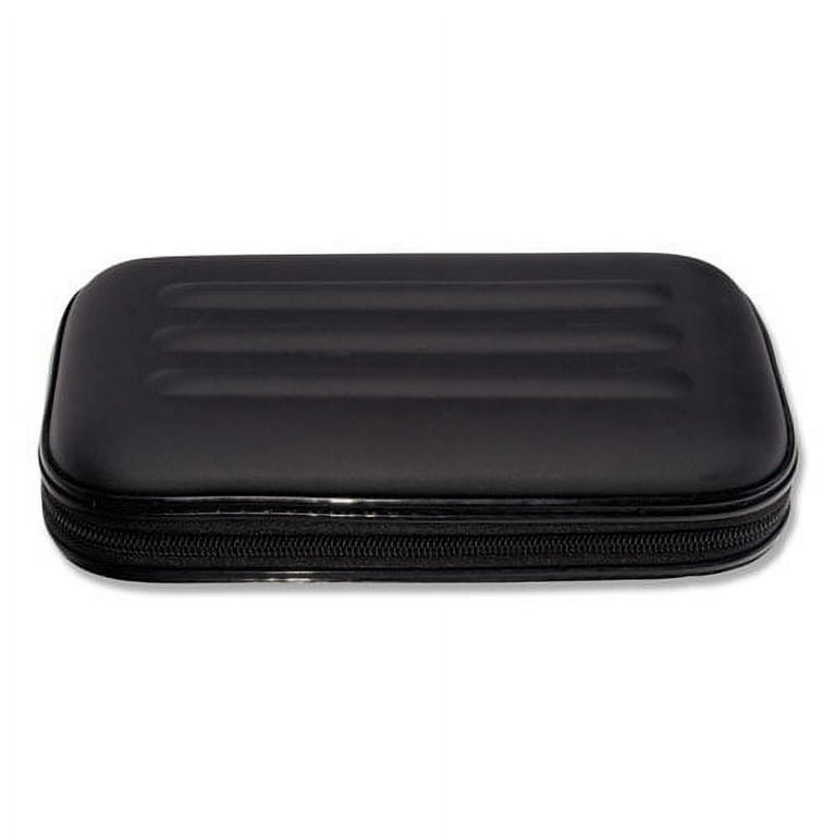 Large Soft-Sided Pencil Case, Fabric, 2 x 8.75 x 5.25, Black Large Soft-Sided Pencil Case, Fabric, 2 x 8.75 x 5.25, Black