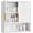Crisp White, variant on PEXMOR Medicine Cabinet, Wall Mount Barn Door Farmhouse Bathroom Storage with Adjustable Shelf & Soft Close Doors, Washed White+retro Brown