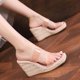 thumbnail image 2 of WILLBEST Sandalias De Playa Para Mujer, Chanclas Transparentes De Verano, Zapatos Tejidos De Paja, Tacones Altos De Gran Tamaño, Zapatillas Informales De Pescador, Moda Para Mujer, 2 of 9