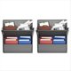 thumbnail image 1 of Paquete de 2 Zapateros para Vehículos Recreativos con Cinta Adhesiva, Zapatero Sobre la Puerta, Organizador de Zapatos para Colgar en la Pared con Bolsillos Gris, 1 of 5