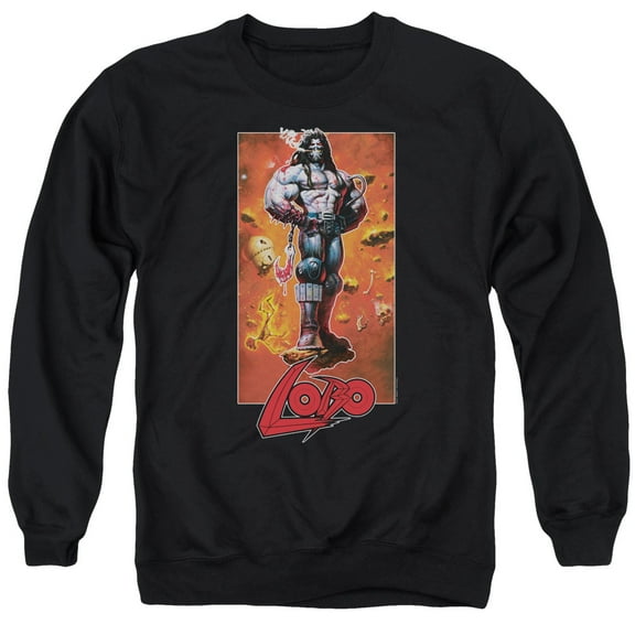 Jla - Lobo Pose - Crewneck Sweatshirt - XX-Large