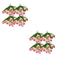 thumbnail image 1 of Yuarrent 4X ramo de flores artificiales boda falsa tulipanes de imitación planta decorativa interior exterior para decoración del hogar rosa Rosa 2Conjunto, 1 of 6