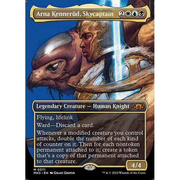MtG Modern Horizons 3 Mythic Rare Arna Kennerd, Skycaptain (Borderless FOIL) #371