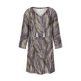 thumbnail image 4 of Vestido de mujer Vintage Casual Vestido con cuello en V Manga larga Suelto con flecos Midi Vestido Pompotops  ghjkhdj17365, 4 of 5