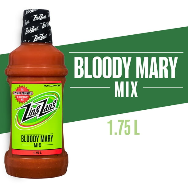 Zing Zang Bloody Mary Mix, NonAlcoholic Cocktail Mixer, 1.75L Bottle