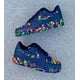 thumbnail image 2 of Air Force 1 Custom Black Shoes Multi Color Neon Splatter Splash Mens Size 10, 2 of 6